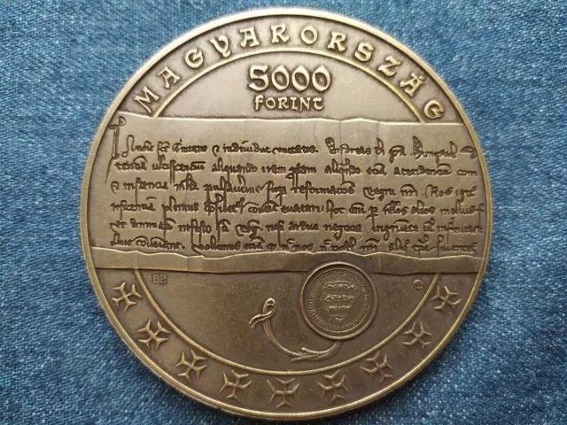 Hungría Toro de Oro de Andrés II 5000 Forint Moneda 2022 BP