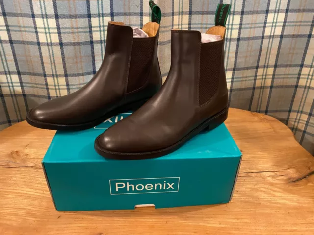 New PHOENIX Brown Leather Riding Jodhpur Boots UK 3