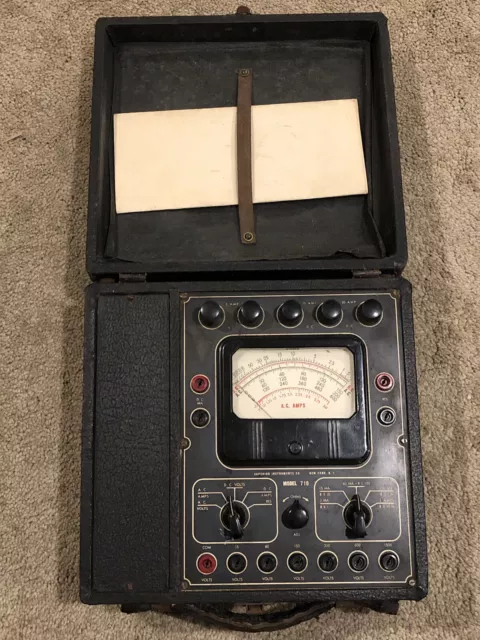 Superior Instruments New York Model 710 Rare Vintage Amp Ohm Multimeter