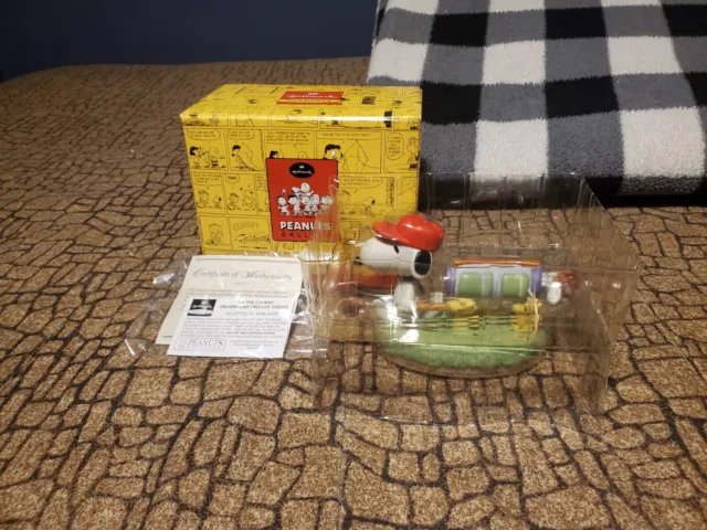 Hallmark Peanuts Gallery Snoopy On The Course Golf Figurine  Read Description