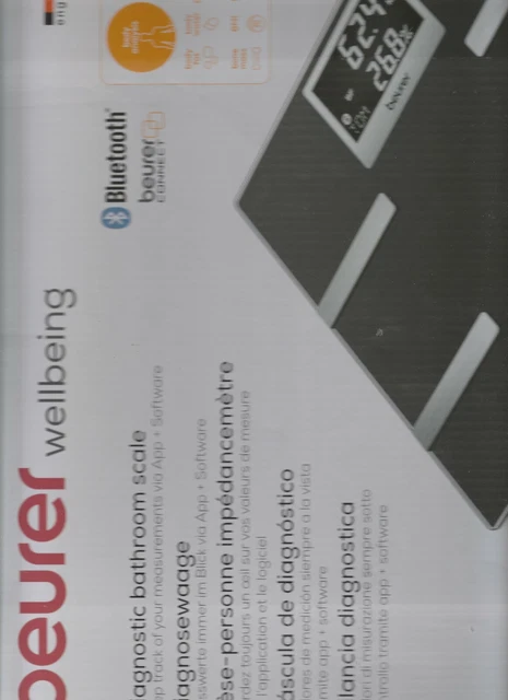 Bilancia Diagnostica Beurer Bf 700 Collegamento Bluetooth,Nuova Sigillata!