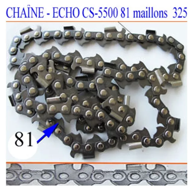 CHAINE Tronçonneuse ECHO CS-5500 81 maillons 325