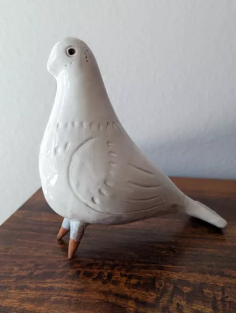 Crannog Irish Pottery Glazed Redware Dove pigeon