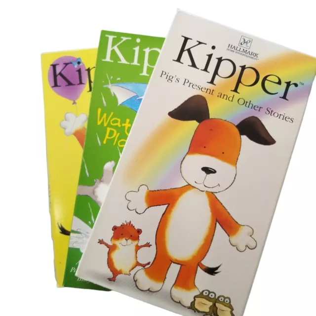 Kipper the Dog lot of 3 VHS Video Tapes Kids Children's Cartoon 2001 2004 Pig