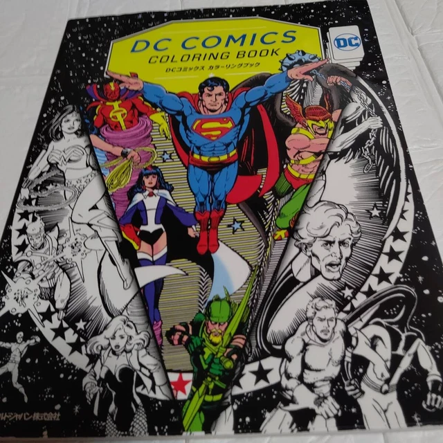 DC COMICS SUPERHEROINE Coloring Book Cover Art Illustrations, Used 77y ...