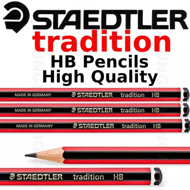 Staedtler Tradition Pencils HB - School Drawing Sketching Art pencils -  5-100