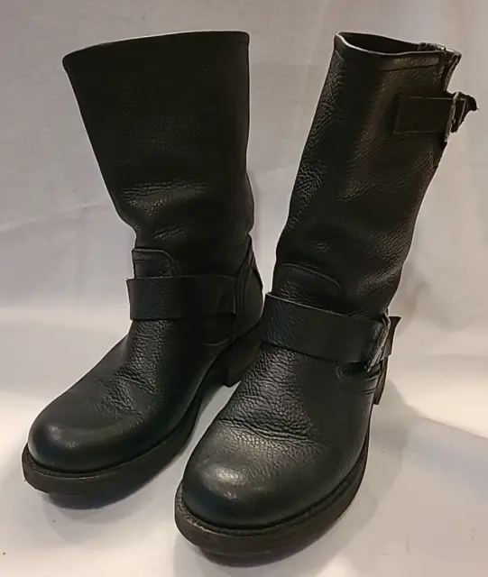 Bullboxer Women's Sz 9M Morgan Motorcycle Rider Style Leather Boots