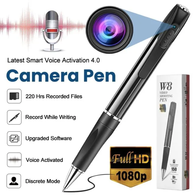 Portable 1080P Spy Camera Pen Clip On Mini Hidden Video Recorder Camera DV DVR
