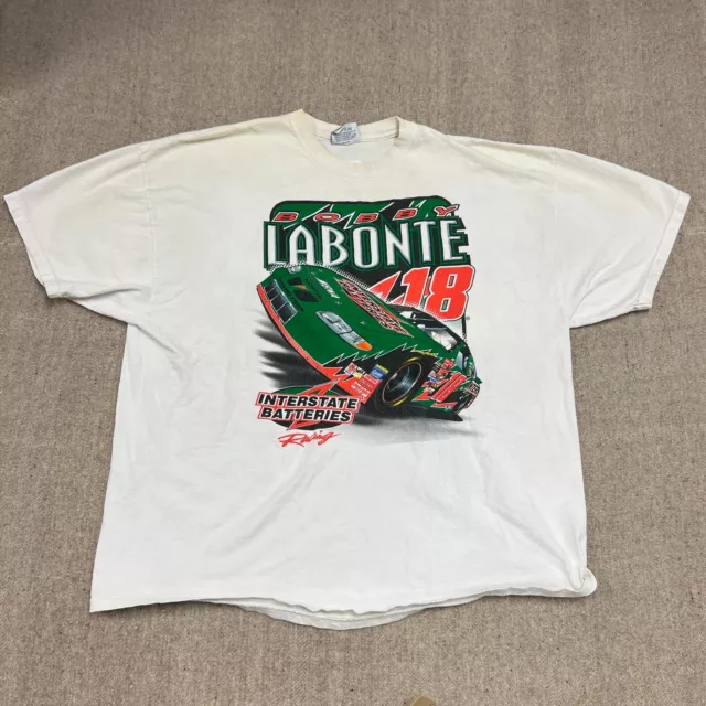 Vintage Bobby Labonte Nascar Shirt Mens XXL White 2000s Chase Authentic