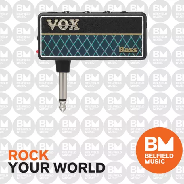 VOX amPlug AP2-BS BASS Guitar Headphone Practice Amp 9 x Rhythms 3