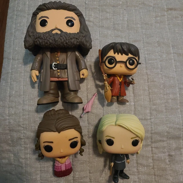 Funko POP Vinyl Figure Rubeus Hagrid Luna Lot of 4 Harry Potter Hermione Figures