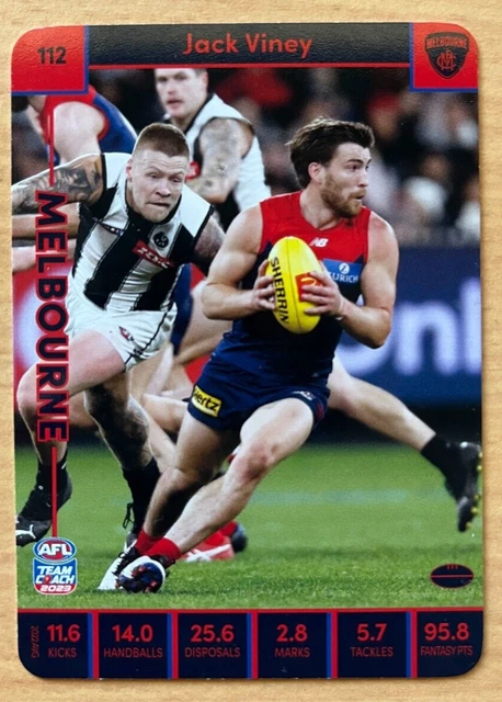 AFL TEAM COACH 2023 Macca's Jack Viney 112 Melbourne Demons EUR 0,73 ...