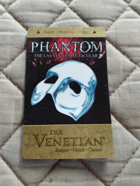 Phantom The Las Vegas Spectacular Venetian Hotel Room Key