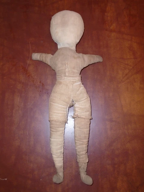 Antique American Rag Cloth Primitive Doll 19"