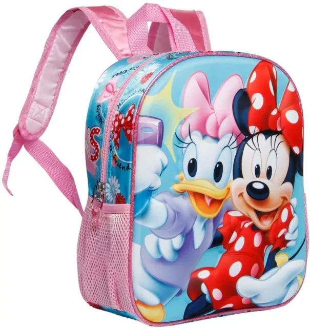 Disney Minnie Mouse + Daisy Zainetto Zaino 3D Scuola Materna Asilo tempo Libero