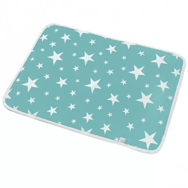 Infant Changing Cover Cozy Skin-touching Cloud Rain Print Baby Mat Anti-irritate