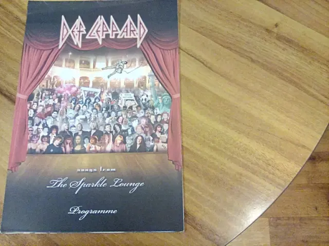 def leppard songs from the sparkle lounge poster/ programme