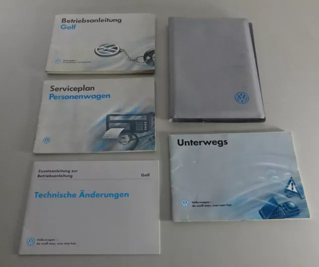 Bordmappe + Betriebsanleitung VW Golf 3 / III inkl. Variant Stand 07/1994