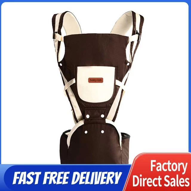 BABY LAB Multi-use Straps Portable Prevent Ergonomic Baby Carriers (Coffee)-2134