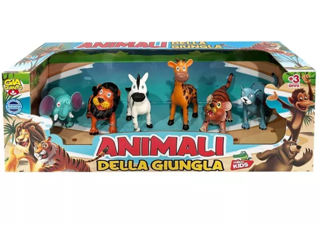 Jouets pour animaux Figurines Zoo Pack Pour Enfants Cadeau Préscolaire  Éducatif 6 Animaux Ensemble