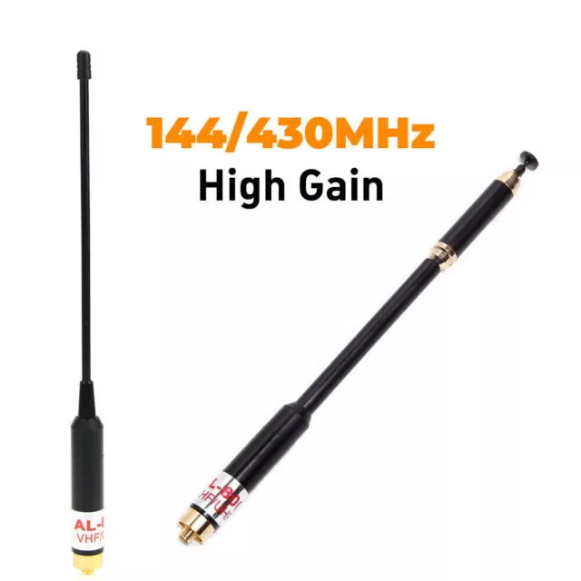 Telescopic AL-800 Dual Band VHF UHF SMA-Female Antenna For BaoFeng UV-5R UV-9R