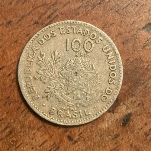 Brazil 100 Reis 1901 (KM#503) MCMI