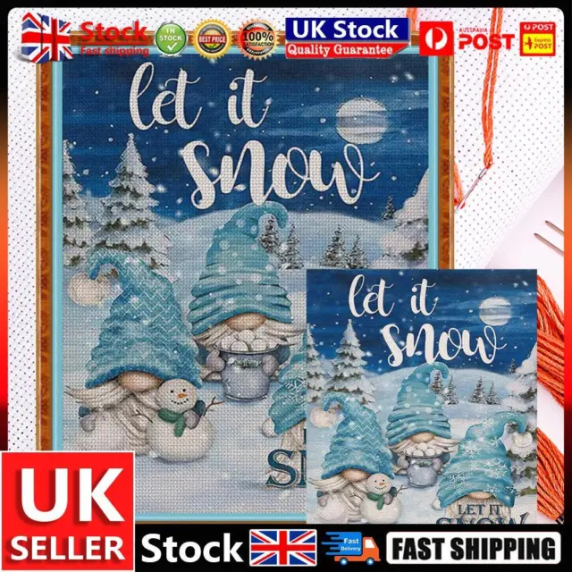 Christmas Goblin Full Cross Stitch 11CT Cotton Thread DIY Counted Embroidery Kit