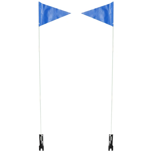 Lot De 12 Drapeaux Pour Vélo Enfant - Orange Haute Visibilité - Réglable, Résistant Aux Intempéries - Pour Remorques, Vélos, Tentes