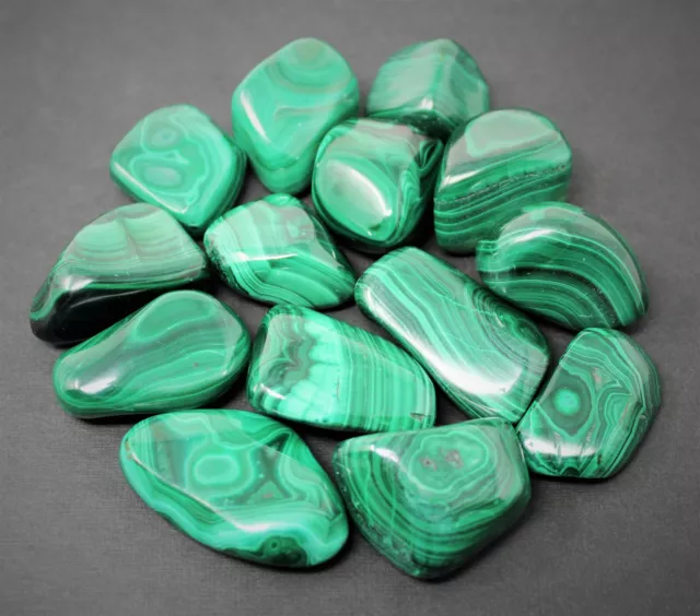 Bulk 1/4 lb Malachite Tumbled Stone Crystal Healing Gemstone (1/4 Pound, 4 oz)