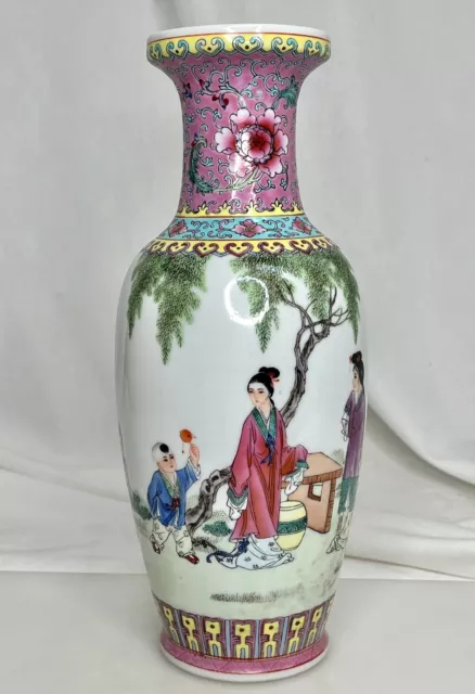 Chinese Famille Rose Porcelain 12" Vase -92882
