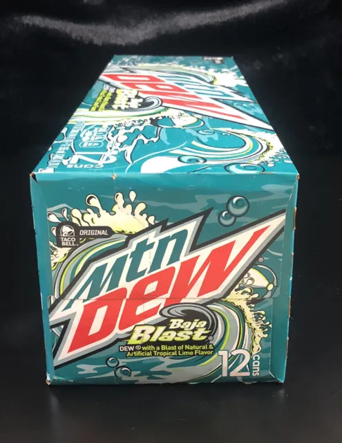 Mountain DEW Mtn Dew BAJA BLAST 12 Cans pack - 12 ozs per can BB 11/22