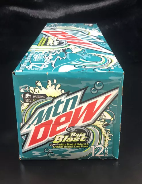 Mountain DEW Mtn Dew BAJA BLAST 12 Cans pack - 12 ozs per can BB 11/22