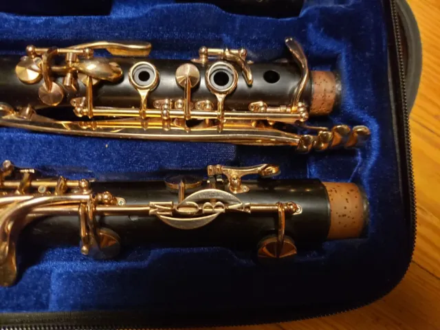 Backun MOBA A Clarinet W/ Rare Rose Gold Keys! ProTec Double Case! 3
