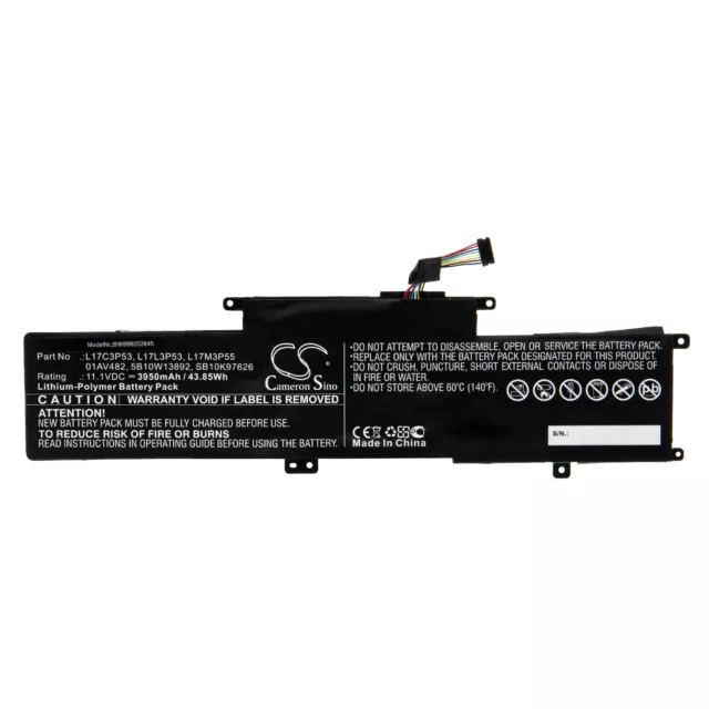 Batterie pour Lenovo ThinkPad S2 Yoga 2018 Yoga L380 S2 2018(i5-8250U) 3950mAh