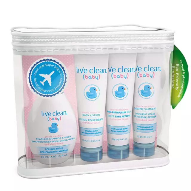 Live Clean Baby Diaper Bag Essential Gift Set {Imported from Canada} 2