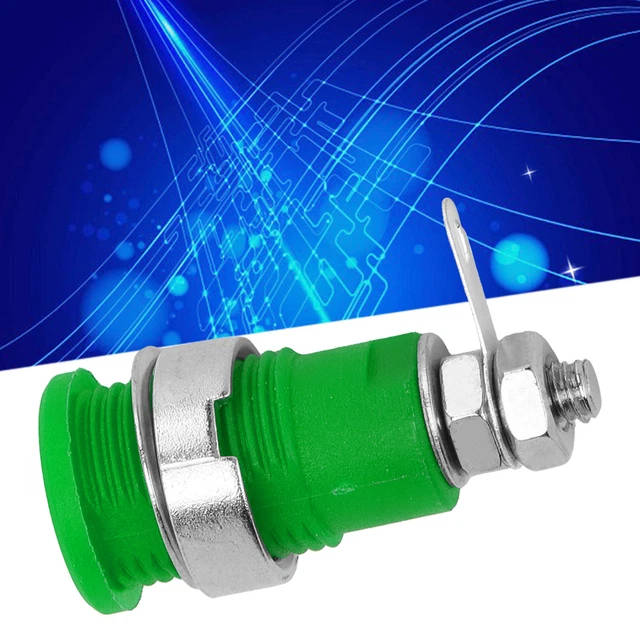 (Green)4mm Banana Socket High Current Discharge Good Transmission Excellent