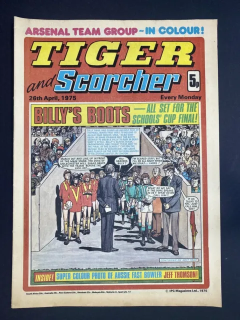 Tiger Comic & Scorcher & Roy Of The Rovers 26th April 1975
