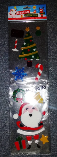 Christmas Gel Window Stickers ,Weihnachtsdeko, Gel Fensteraufkleber