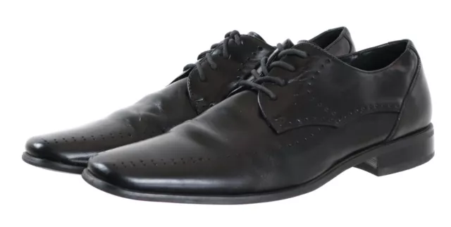 STACY ADAMS MEN'S Dress Shoes Size 9.5 Leather Black $45.00 - PicClick