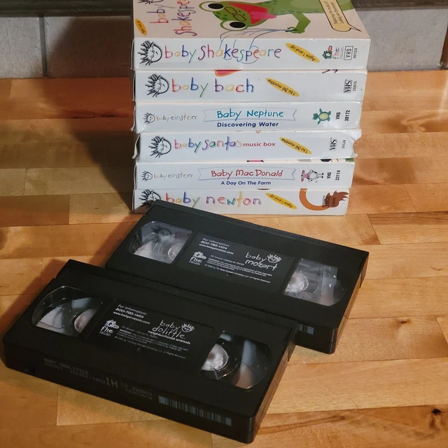BABY EINSTEIN VHS MacDonald Shakespeare Bach Neptune Newton Dolittle ...
