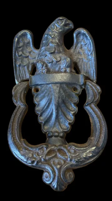 Vintage Cast Iron American Federal Style Eagle Door Knocker Robert Emig