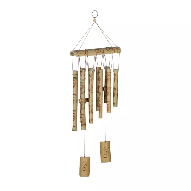 Campane scacciapensieri canne bambù vento decorazione appesa wind chimes esterno