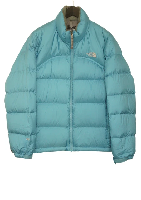 Donna The North Face Nuptse Giacca Blu Piumino 700 Traspirante Taglia L VAR595