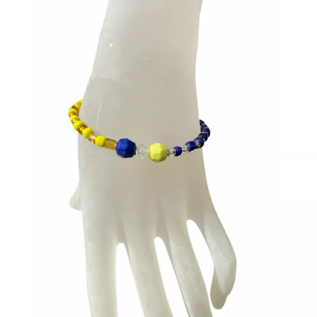 Yemaya Ochun  La dos aguas Orisha Stretch Bracelet Iyawo Lucumi Santeria Yoruba