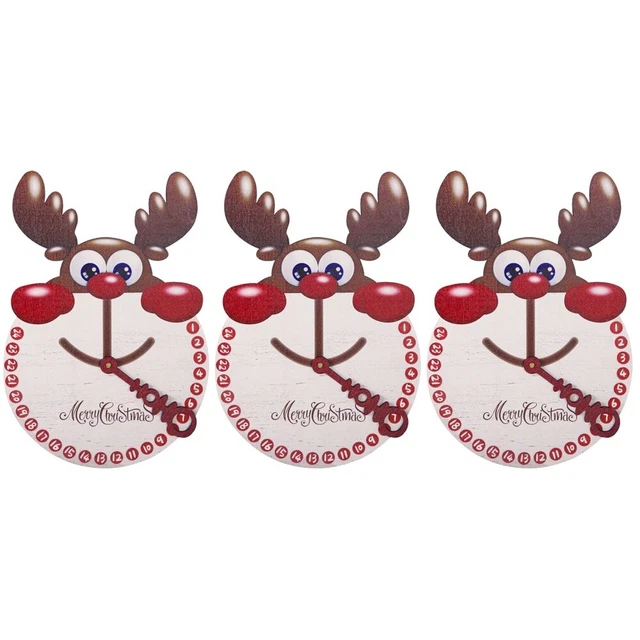 3 letreros de puerta de madera de cocina para decoración navideña de Navidad