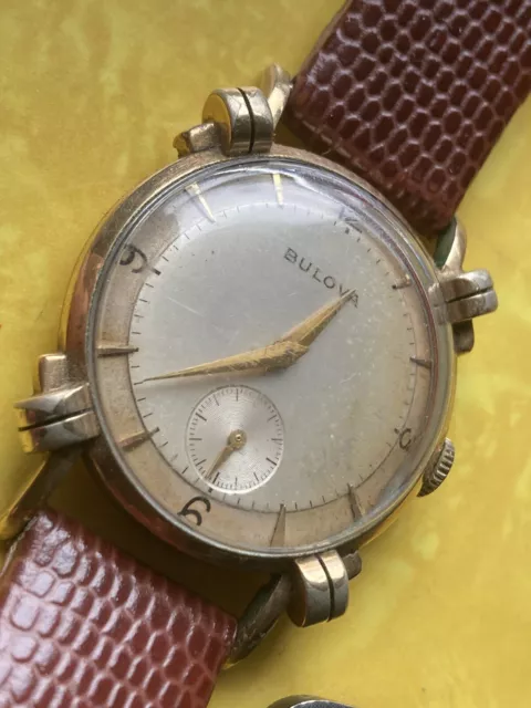 Vintage 1951 Bulova 10k Rolled Gold Wrist Watch-working read!