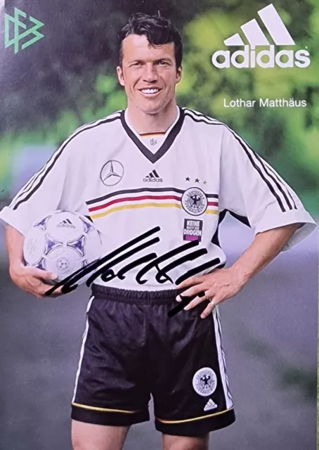 Lothar Matthäus, DFB, In Person Signierte 10/15 Autogrammkarte