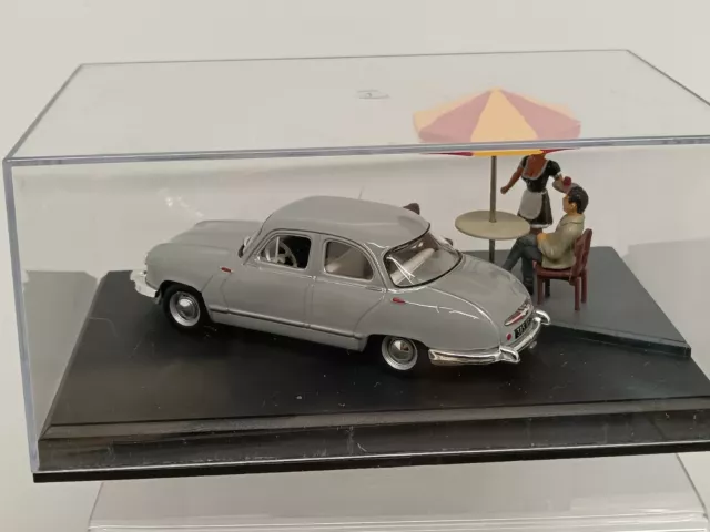 Panhard Dyna X L'arrêt Au Café La Route Bleue N7 Altaya 1/43