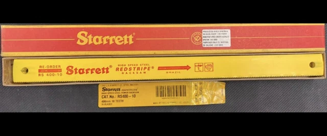 Starrett Redstripe RS400-10 High Speed Steel Hacksaw 16" 10 Teeth * 400mm - 1pc