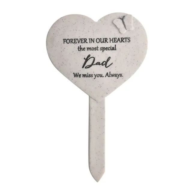 Thoughts Of You Heart Graveside Stake - Papà